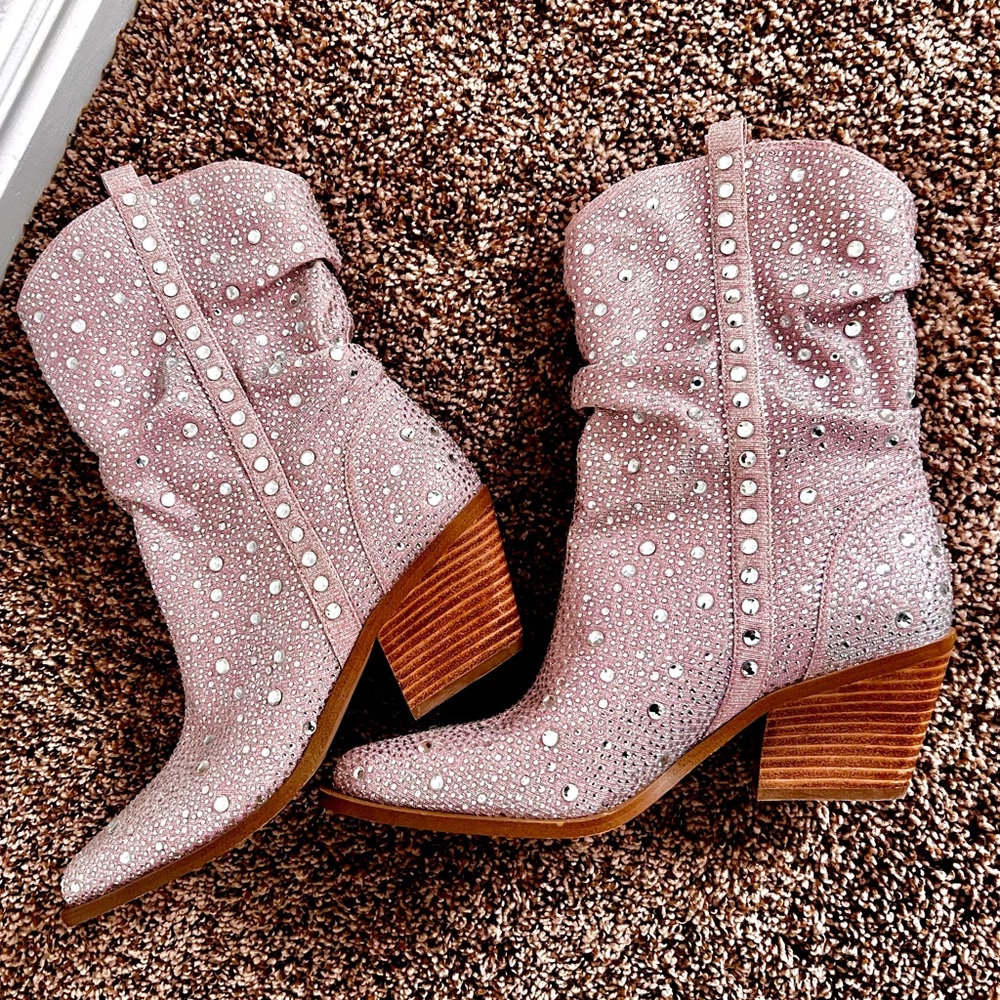 JESSICA SIMPSON Rhinestone boots